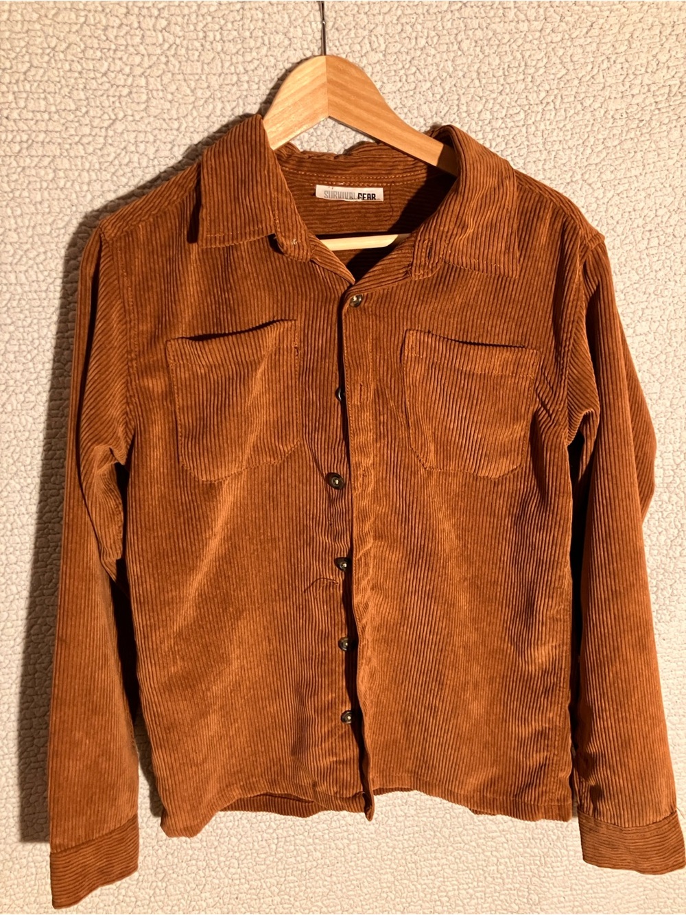 Universal Thread Corduroy Button-Up Jacket - Rustic Brown